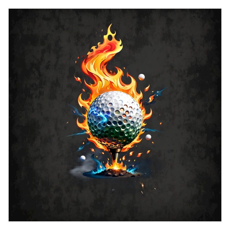 Glänzend weißer Golfball