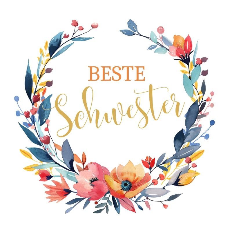 Beste Schwester! Personalisierbares Design