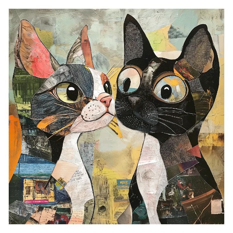 cat cats katze katze collage