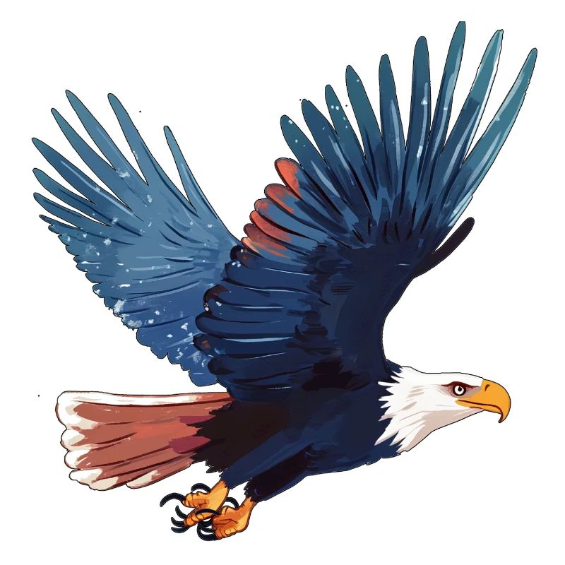 White-tailed eagle in flight