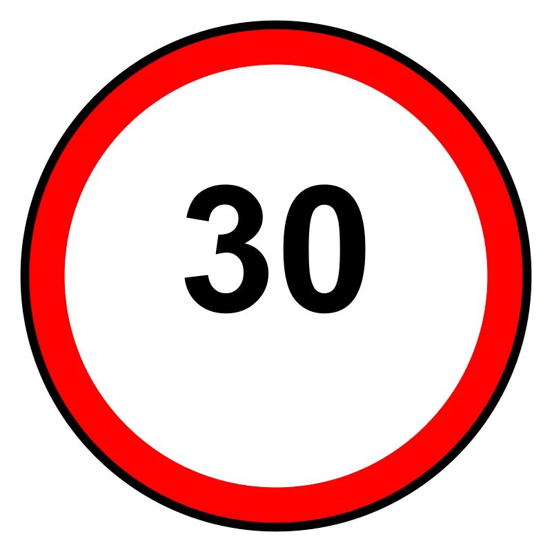 Tempo 30 Sign Pattern
