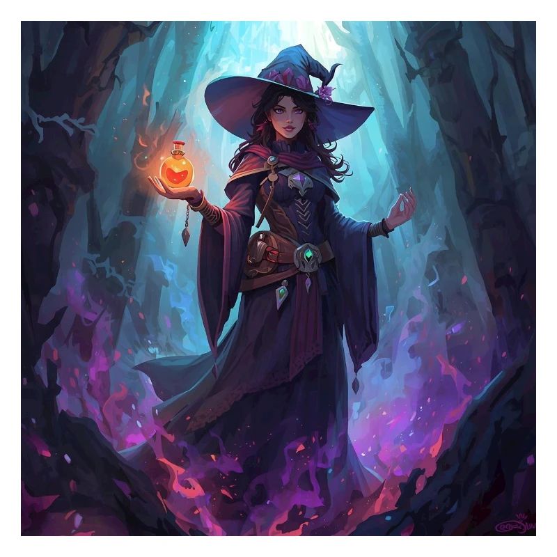 Sorcière des cavernes enchantée