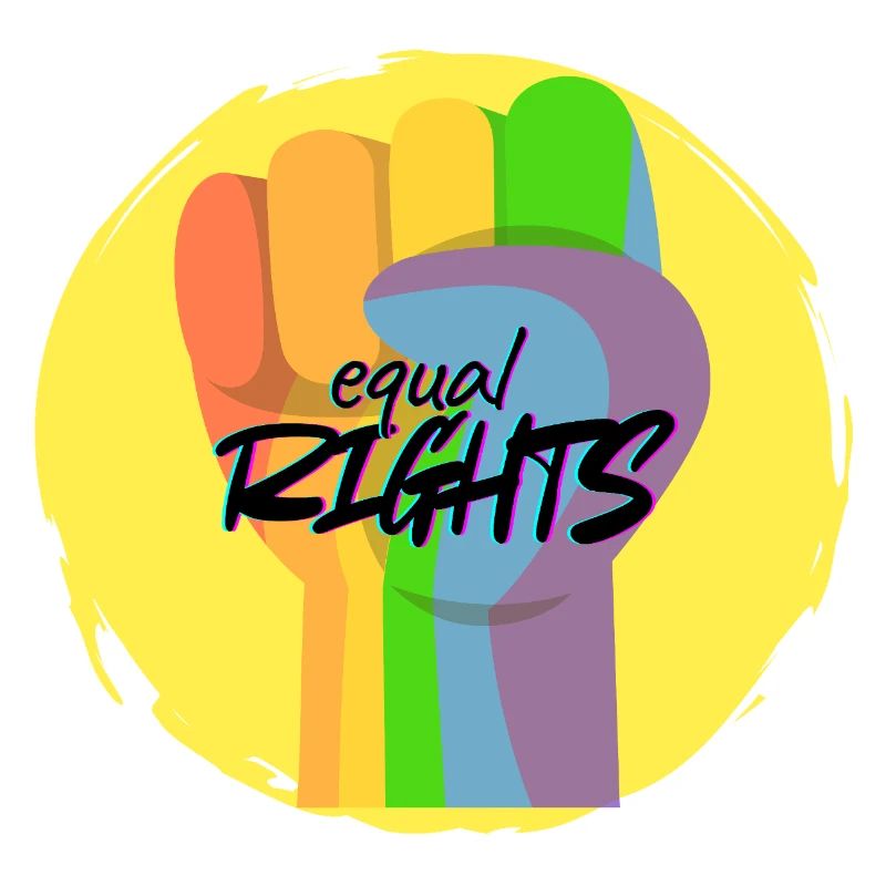 Regenbogenfaust Pride Gleichberechtigung