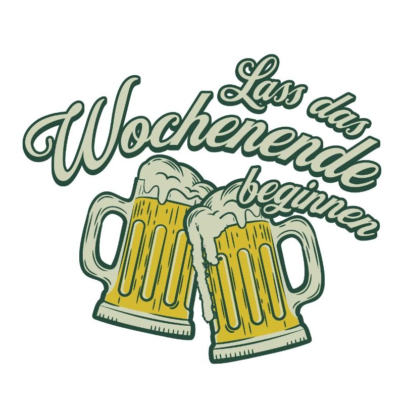 Wochenende Anstoßen Bier Alkohol Männer