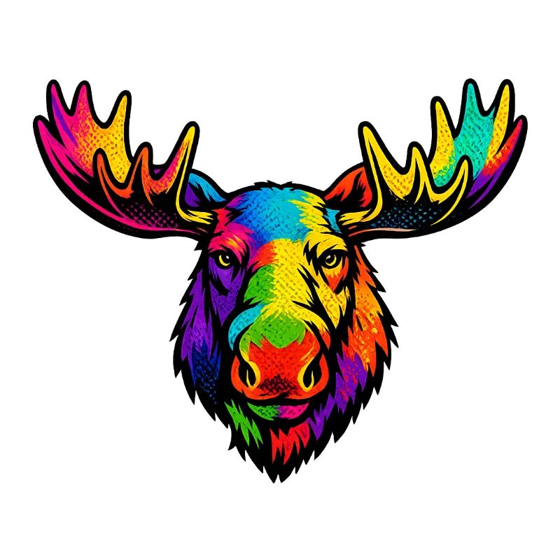 Der Kopf des Regenbogenelchs