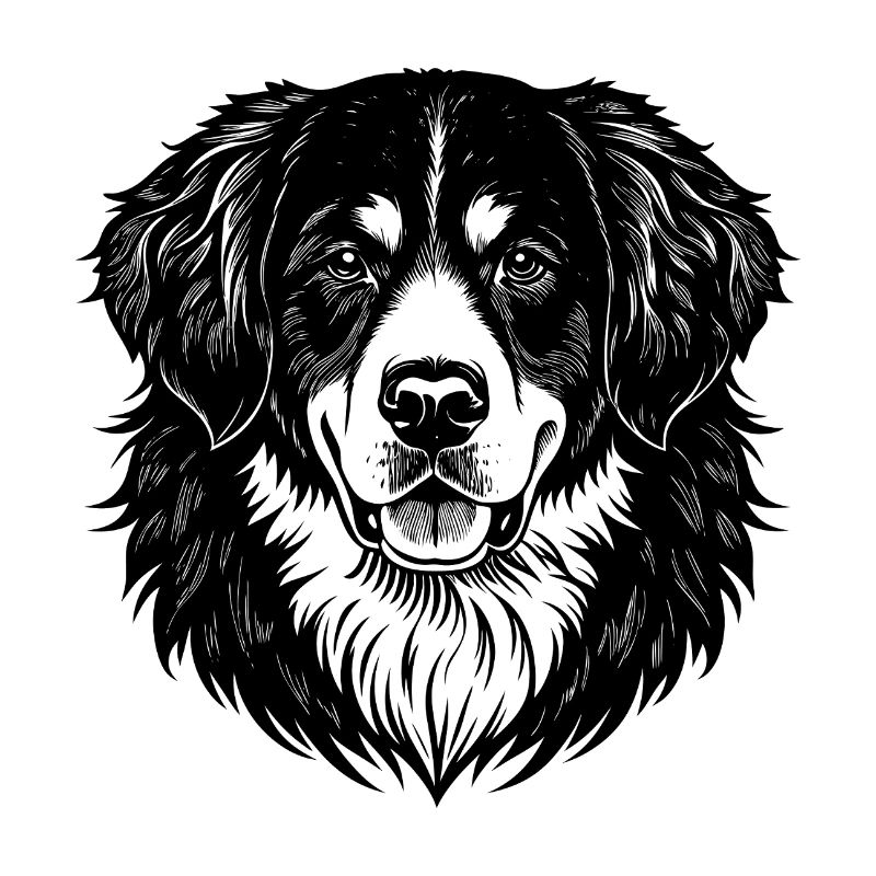 Bernese Mountain Head