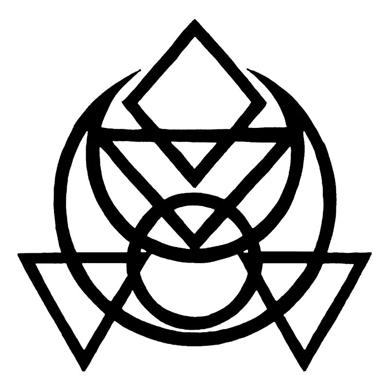 Black Egyptian Esoteric Symbol