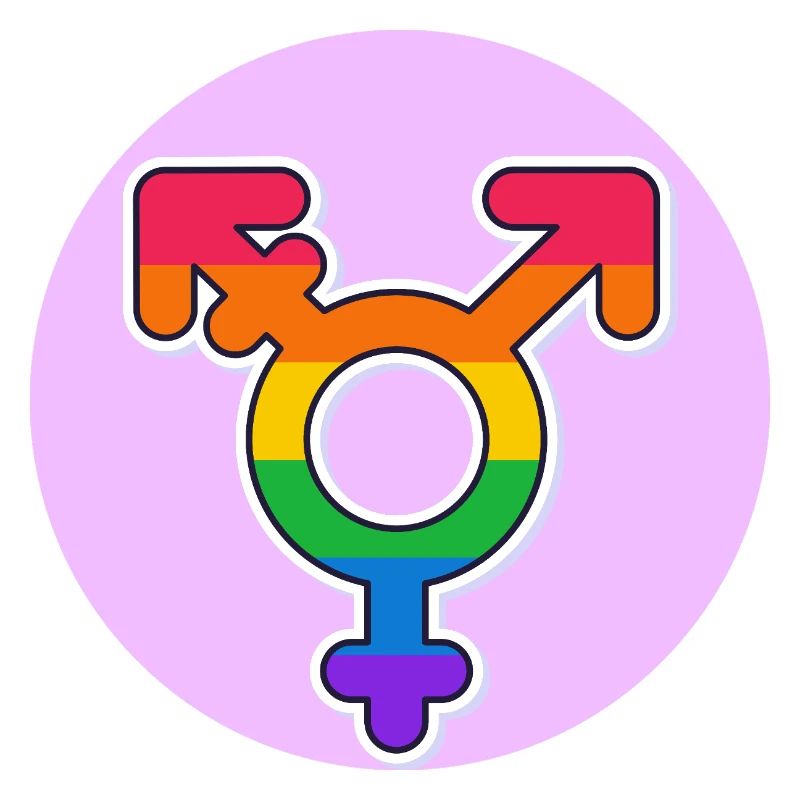 Transgender Pride Regenbogen Symbol