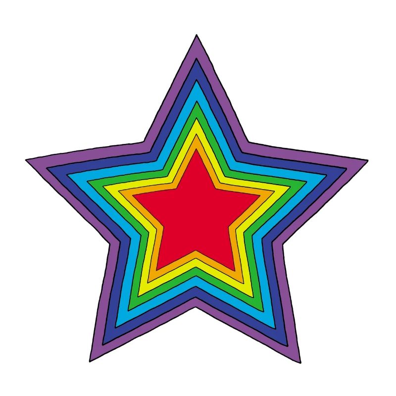 Rainbow star