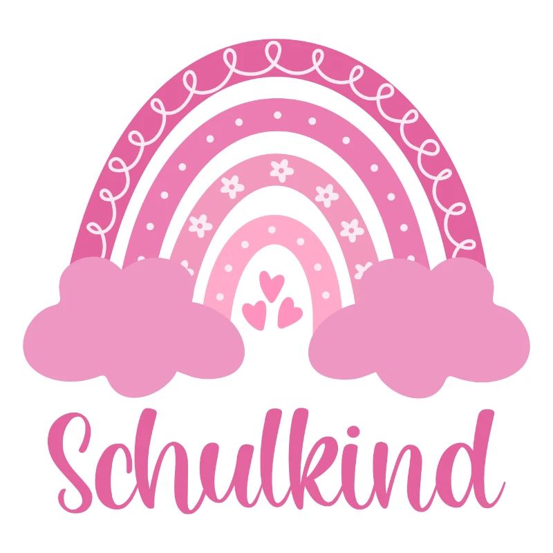 Schulkind Regenbogen