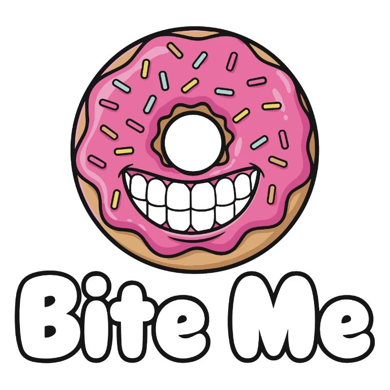 Bite Me Donut Grin