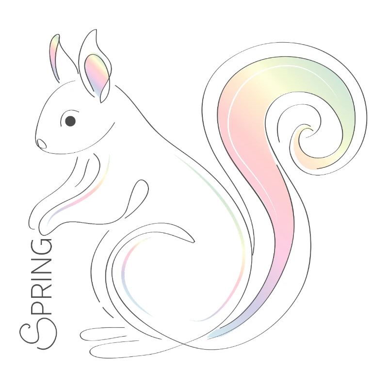 Squirrel Illustration – Spring Inspiration