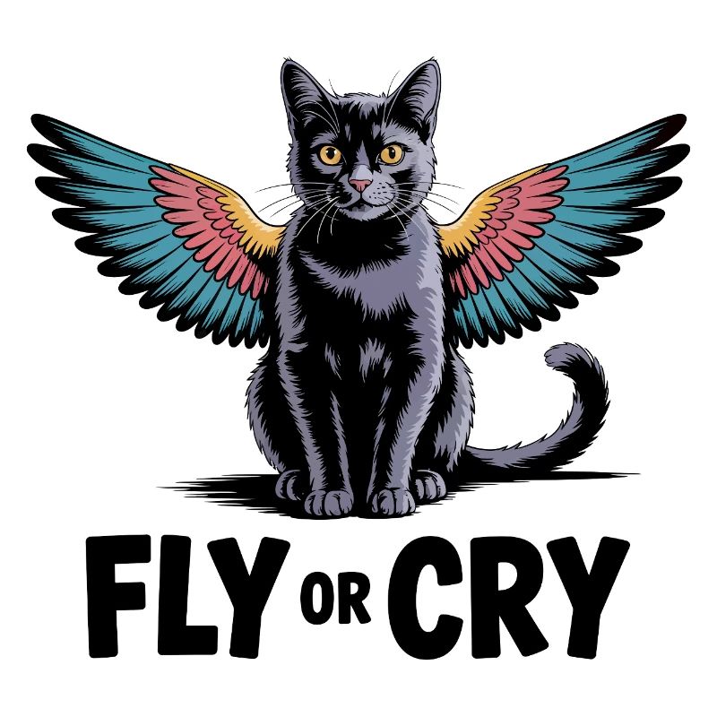 Fliege oder rufe Katze