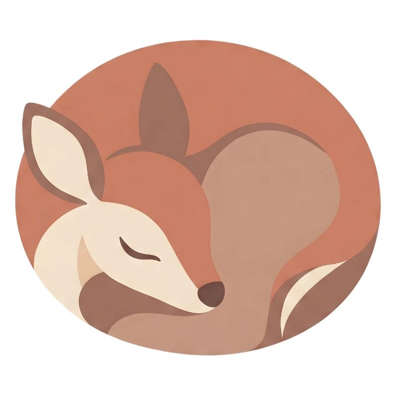 Sleeping Fox in Soft Palette