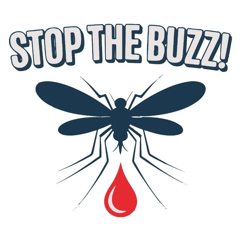 Stop the Buzz Mosquito Blood Drop