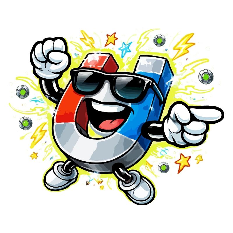 Magnetheld mit Sonnenbrille