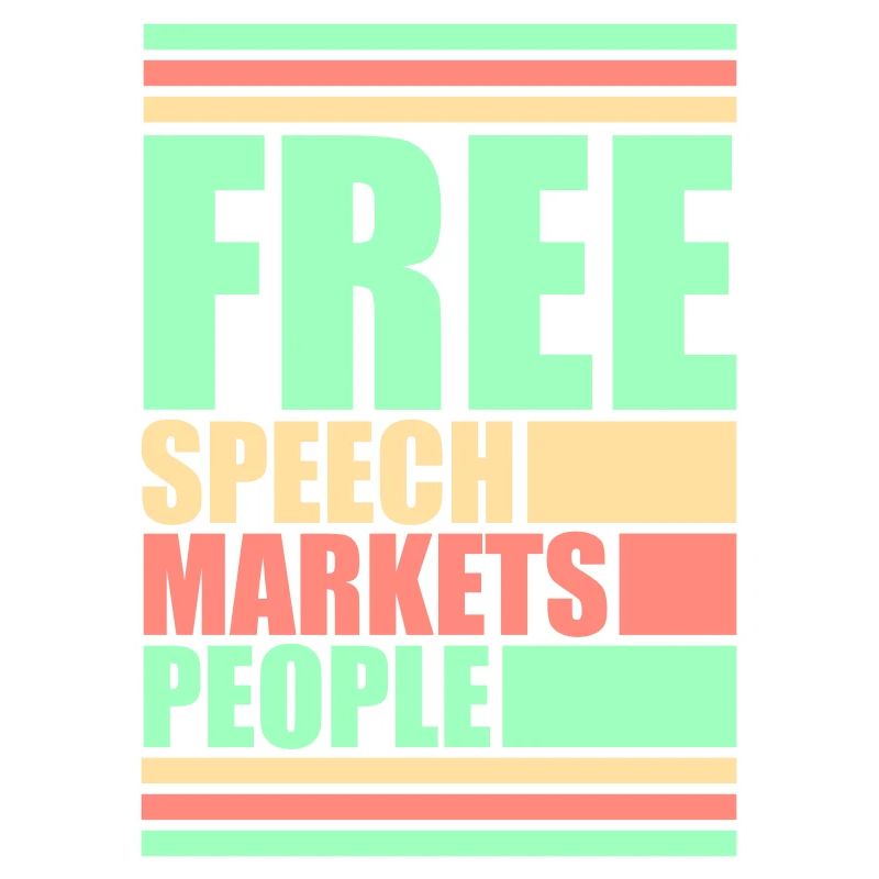 Marché de la liberté d’expression Peuple Libertarian Freedom Logo