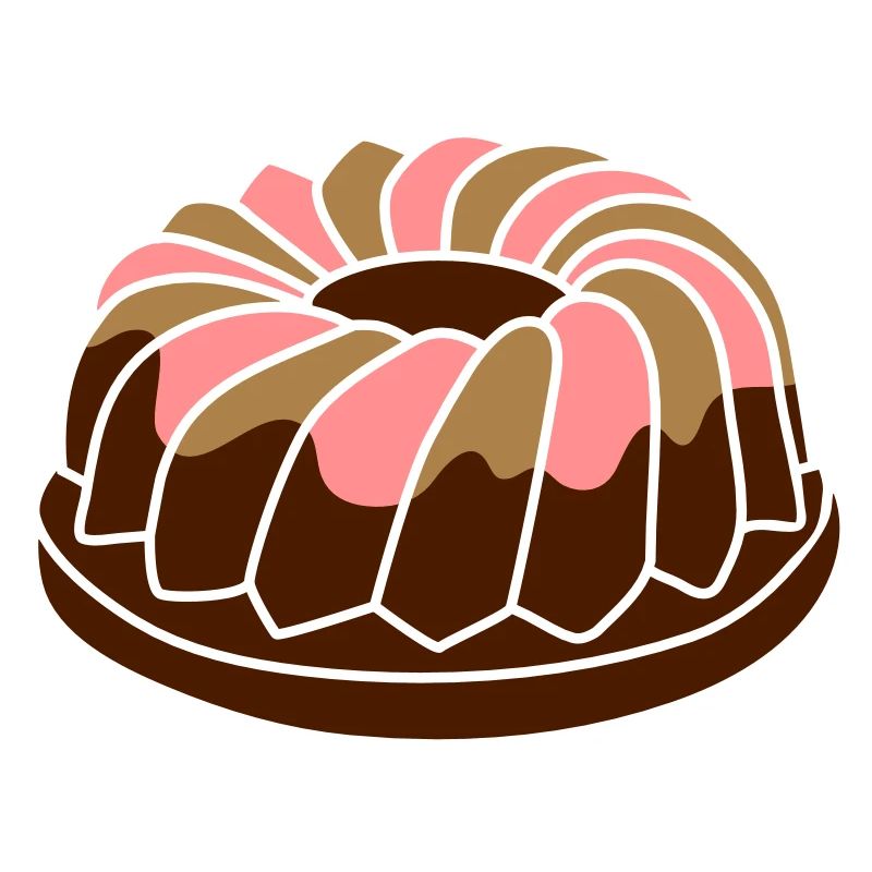 A ring cake with icing