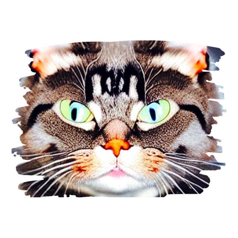 Neon Katzenblick Porträt