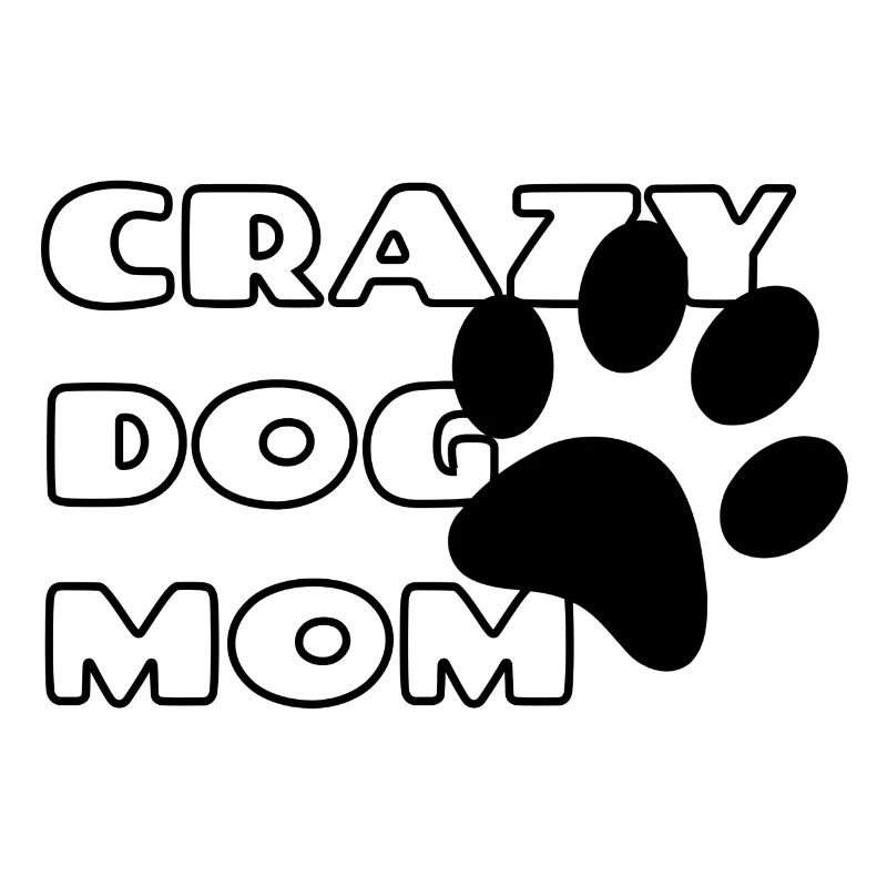 Verrückte Hundemutter. Hund Mama *