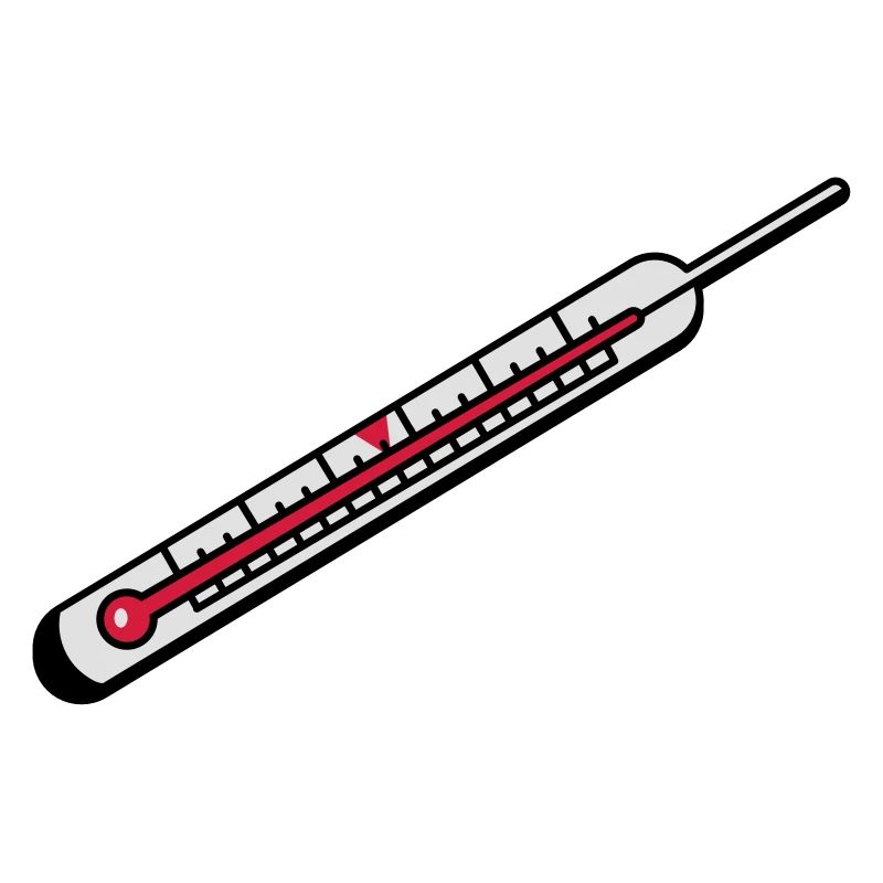 Ein Quecksilber Thermometer