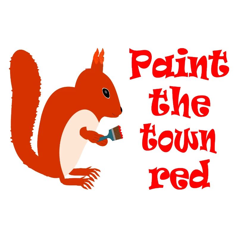 Squirrel Painter: Paint the Town Red