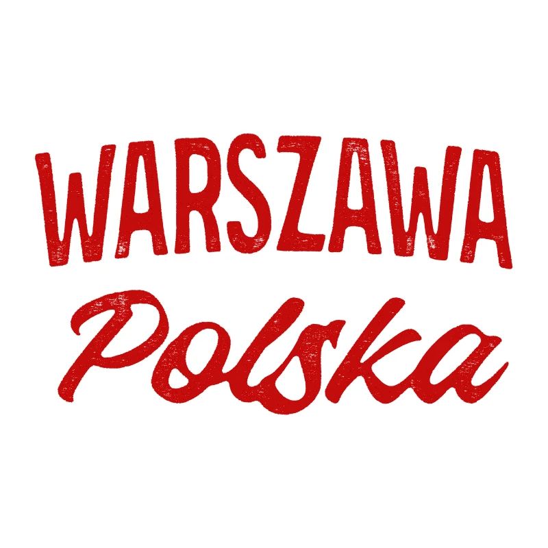 Warszawa Polska Retro Script