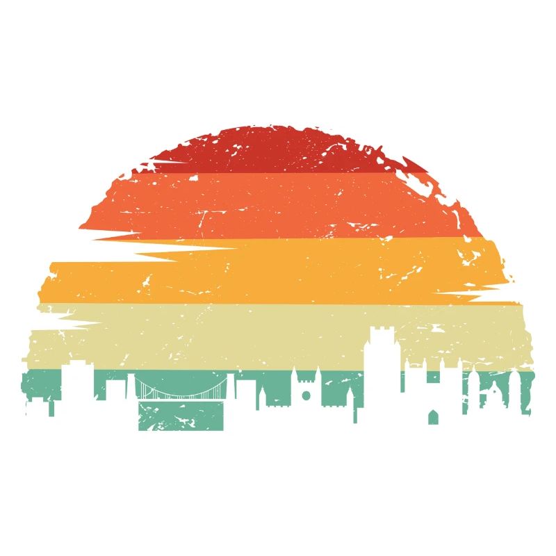 Sunset Skyline Silhouette