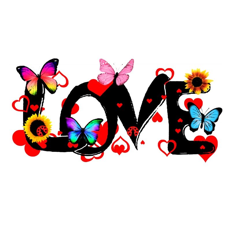 LOVE – Colorful Romantic Statement Design