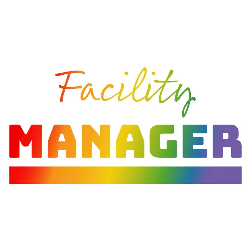 Tshirt Facility Manager rainbow