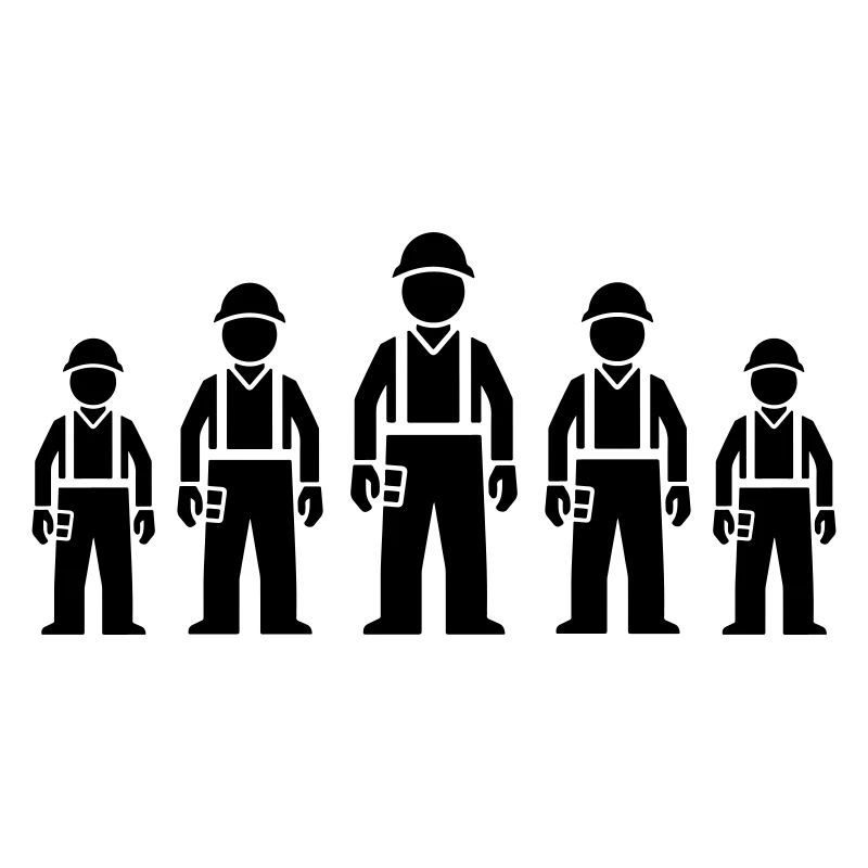 Bauarbeiter Team