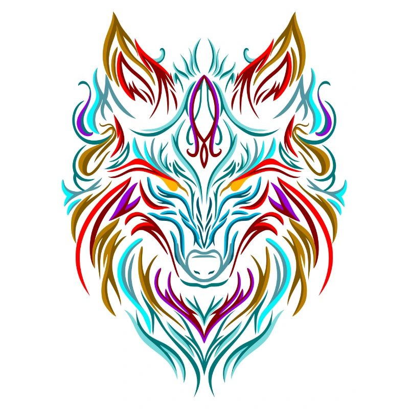 Wolf Tattoo Bunt