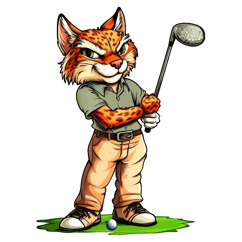 Luchse Golf / Golfspieler Luchs