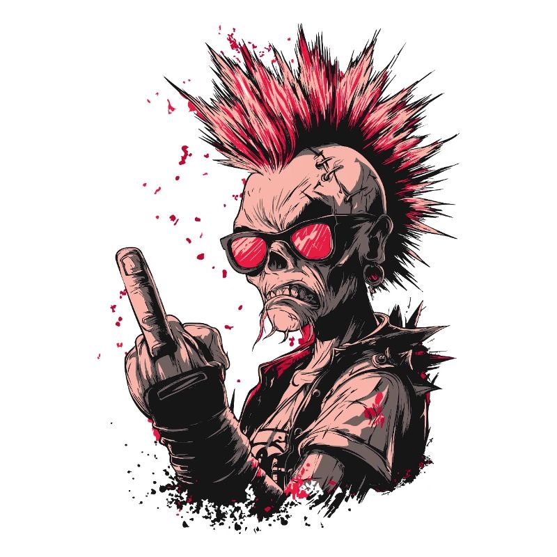 Punk Skeleton Style