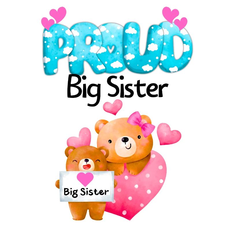 Stolze große Schwester Teddybären