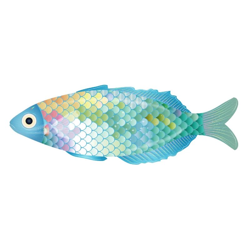 Le poisson coloré brille dans des couleurs délicates