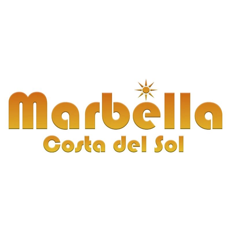 Marbella Costa del Sol-Sunburst Text