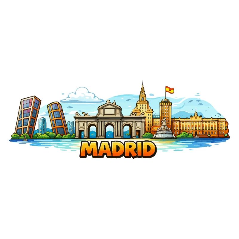 Madrid Skyline Stadt