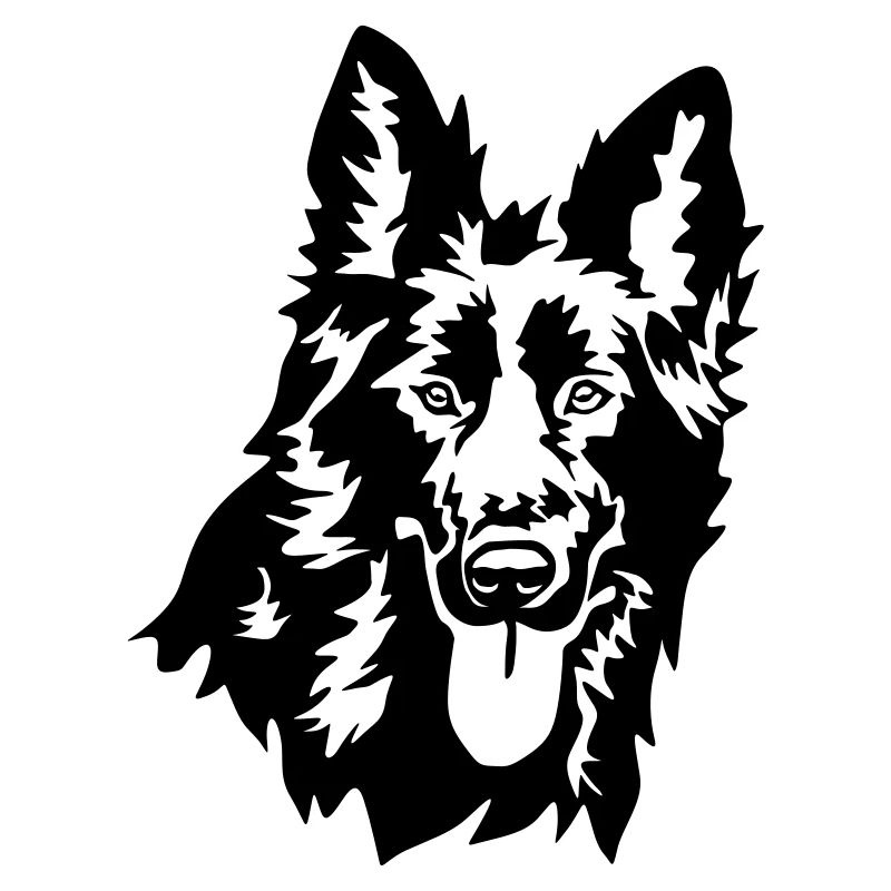 German shepherd head