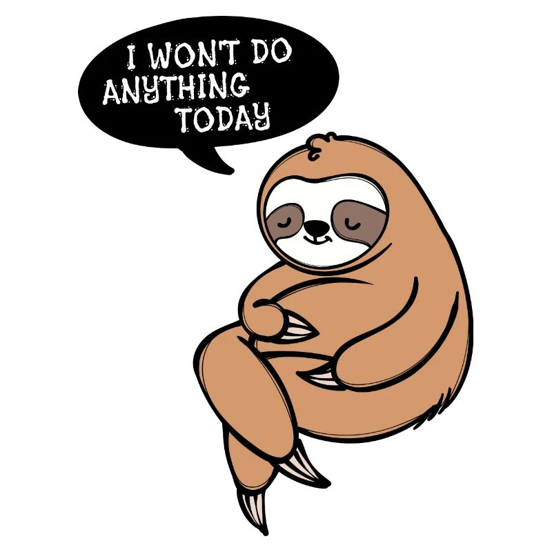 Sloth Lazy Animal Mammal Sleeping Statement