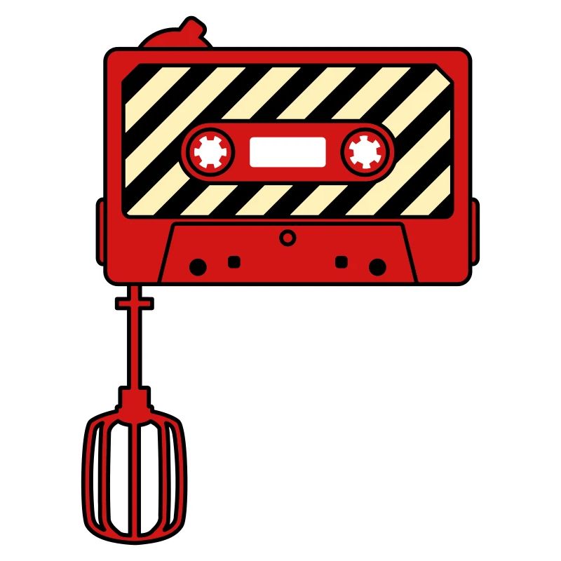 Mixtape vs. Mixer – Retro Musik Kult Design
