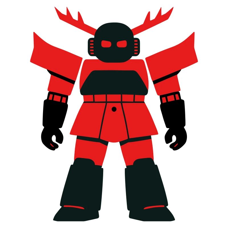 Samurai Robo mit Geweih