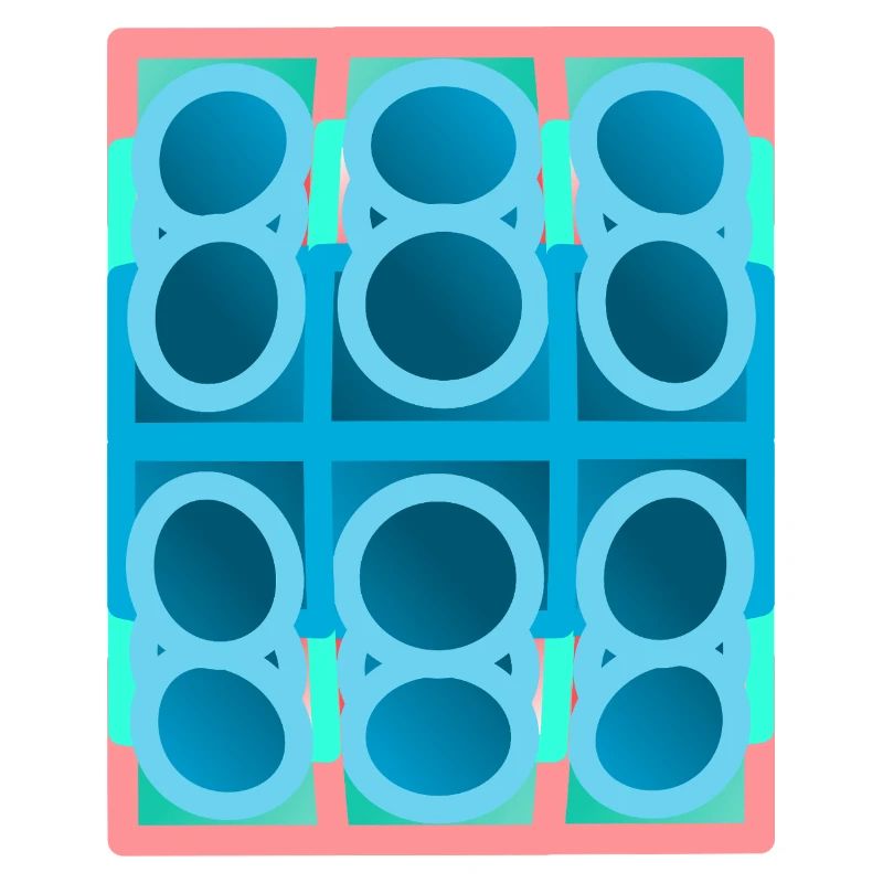 blue pattern, graphic art