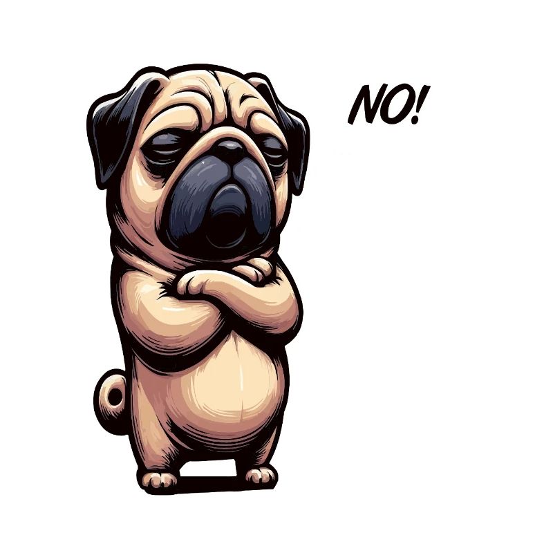 No Mops Möpse Mopsbesitzer Mopsliebhaber Mopshund