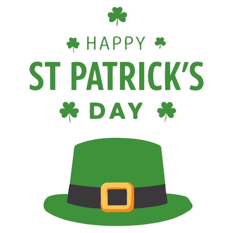 Chapeau vert Saint Patrick