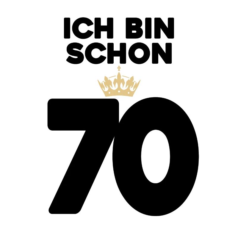 70 Geburtstag - 70 Jahre mit Krone