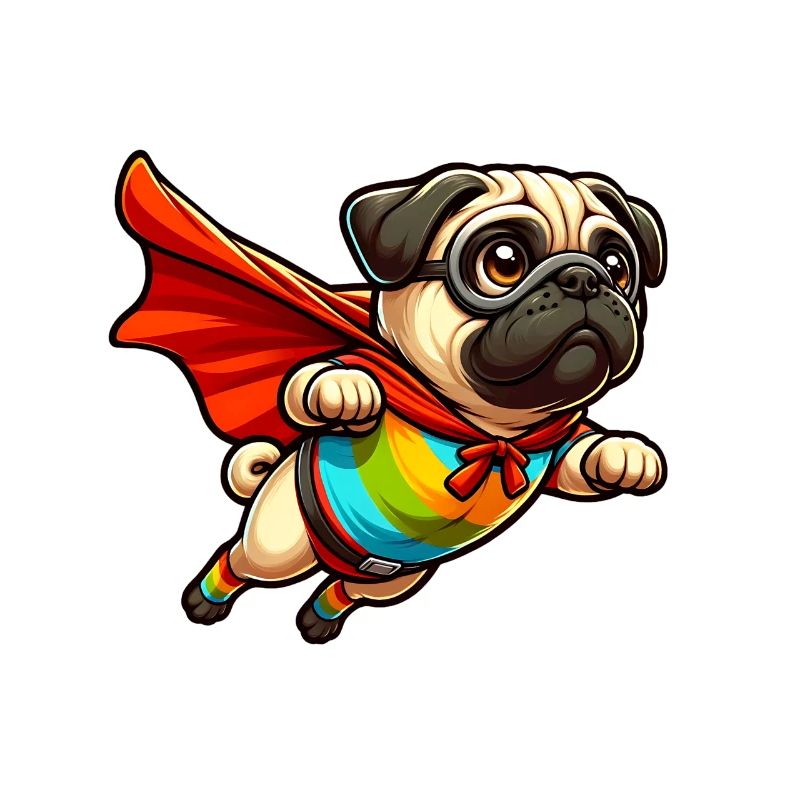 Superhelden-Mops