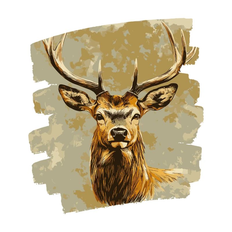 Hirsch mit Geweih