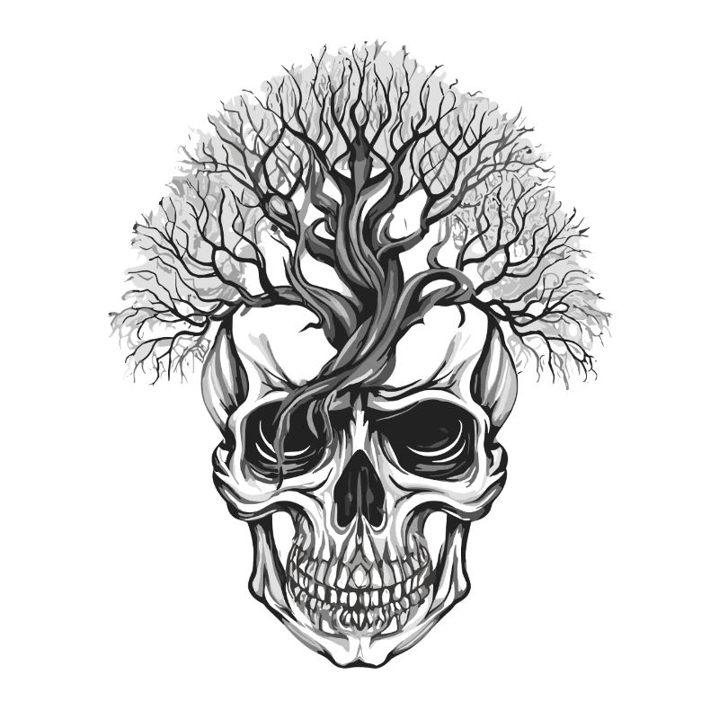 Waldbaum Skull Kunstdesign