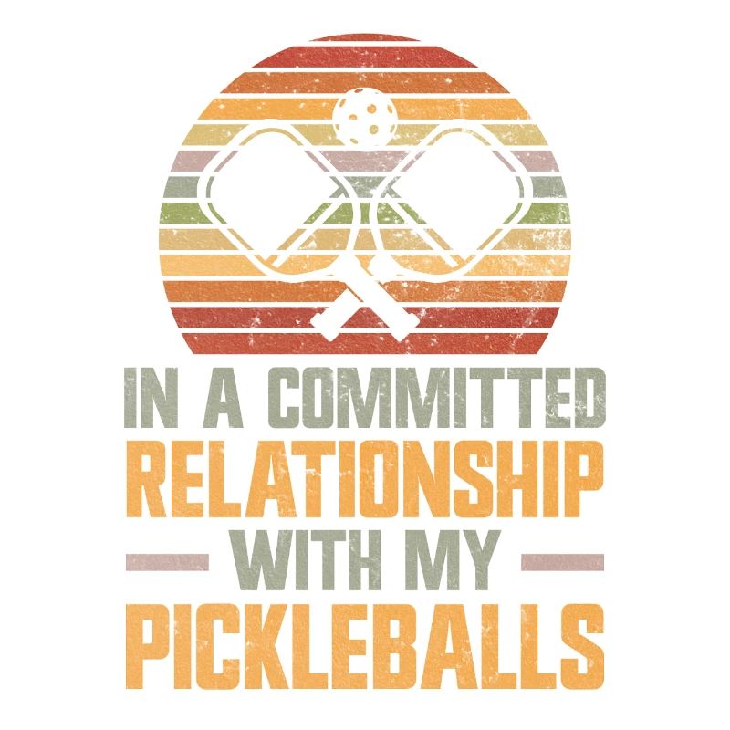 Retro Pickleball Relationship Paddleball Player
